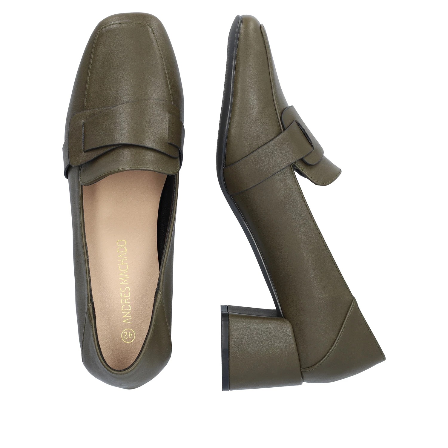 Andres Machado AM5717-19 Μοκασίνι Πράσινo 5cm φωτογραφία